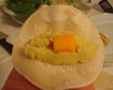 A picture of step 2 of Sweet Potato and Cheese Gyoza Dumplings.