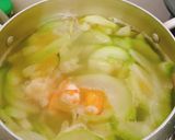 Hình bước làm 3 của món Canh bí xanh nấu tôm