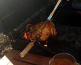 A picture of step 6 of Spit Roasted chicken.