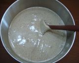 A picture of step 7 of Rich Black Sesame Roll Cake.
