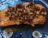 A picture of step 4 of Honey Pecan Glazed Salmon.