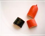 A picture of step 5 of Character Bento with Little Hina Dolls for Doll Festival.