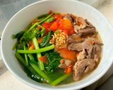 Hình bước làm 7 của món Mì Tim Cật Chua Cay