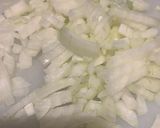 A picture of step 1 of Quick smokey cod, greens and orzo.