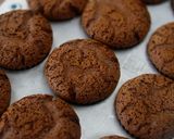 A picture of step 8 of Mini Rich Chocolate Cakes | use 12 cup muffin pan.