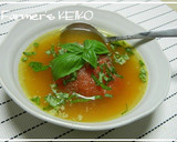 A picture of step 4 of Soup with A Soft Whole Tomato.