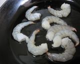 A picture of step 3 of Shrimp and Zucchini Stir Fried In Milk And Miso.