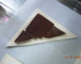 A picture of step 3 of With Puff Pastry and a Chocolate Bar ☆ Triangle Chocolate Pies▲.