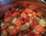 A picture of step 4 of Mandys spicy butternut squash soup.