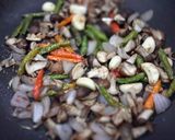 A picture of step 3 of Shitake Chilli Paste / Nam Prik Hed.