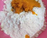 Foto langkah ke 3 dari resep Bakpao Bunga Labu Kuning Isi Cokelat.