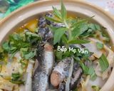 Hình bước làm 7 của món Cá Chốt Om Măng Chua Khế Chuối Chát