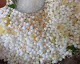A picture of step 1 of Sabudana khichdi.