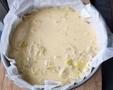 Une image de l'étape 2 de Quiche sans pâte, poulet, curry, poireaux et crème de coco.
