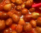 A picture of step 2 of sunshines strawberry fig jam.