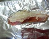 A picture of step 4 of The Mayonnaise is so Tasty! Foil baked Salmon.