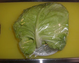 A picture of step 2 of Rolled Cabbage and Cured Ham.