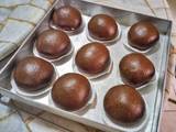 Bakpao Cokelat isi Kacang Hijau Pandan langkah memasak 8 foto