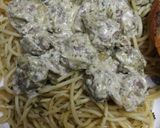 A picture of step 15 of Emerald Spaghetti and Meatballs.