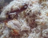 A picture of step 4 of Chana Chicken Biryani Pulao.