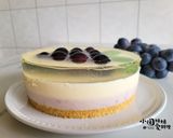 A picture of step 14 of No-Bake! Dreamy Layered Purple Kyoho Grape Cheesecake.
