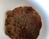 A picture of step 2 of Coffee rub smoked brisket - 8hrs slow and low.