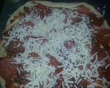 A picture of step 1 of Pizza pinwheels.