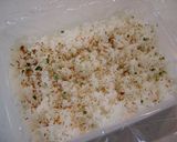 A picture of step 8 of Spam Musubi.