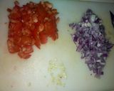 A picture of step 1 of Mbuzi dry fry.