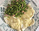 Foto del passaggio 2 della ricetta Scaloppina al latte con piselli e prosciutto 🍲🫛