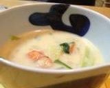 A picture of step 11 of Cream Soup Of Salmon Balls, Chinese Cabbage And Mushroom.