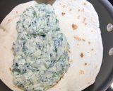 A picture of step 5 of Creamy Spinach Quesadillas.
