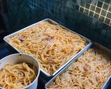 Foto langkah ke 4 dari resep Spaghetti Brulee.