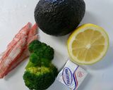A picture of step 1 of Seriously Delicious Crabstick, Avocado and Broccoli Salad.