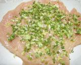 A picture of step 2 of Easy in the Microwave Chicken Breast Garlic Roll.