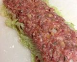 A picture of step 4 of Layered and Steamed Chinese Cabbage Leaves and Pork Mince.