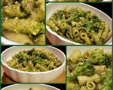 A picture of step 5 of AMIEs Maccheroni Green Pasta.