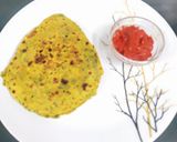 A picture of step 8 of Drumstick Paratha.