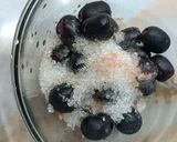 A picture of step 2 of Jamun Sharbat.