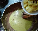 शाही आलू पालक ग्रेवी (shahi aloo palak gravy recipe in Hindi) रेसिपी चरण 3 फोटो