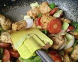 A picture of step 12 of Chicken chilli.
