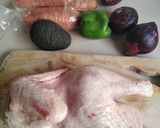 A picture of step 1 of Braised Vegetables chicken.