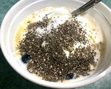 Foto del paso 1 de la receta: Avena nocturna con arándanos y lima