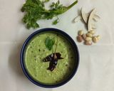 A picture of step 3 of Coconut peanut chutney.