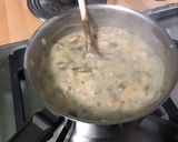 Une image de l'étape 13 de Sauce fromagère au jambon, champignons, câpres et deux fromages (pour pâtes).