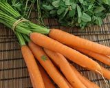 A picture of step 1 of Carrot leaves sabzi.