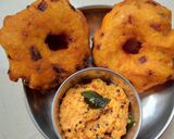 A picture of step 5 of Vada and coconut chutney.