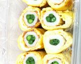 A picture of step 7 of For Bentos: Chikuwa Fish Stick Tamagoyaki.