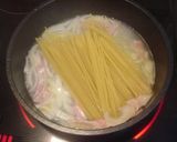 A picture of step 3 of Carbonara Pasta One Pan Cooking.