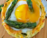 A picture of step 9 of Egg Nests with Asparagus Dippers.